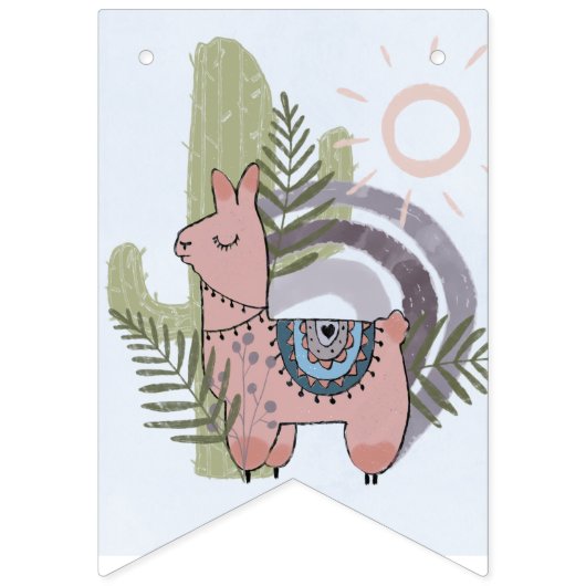 Boho Llama Vlaggetjes (Eerste vlag)