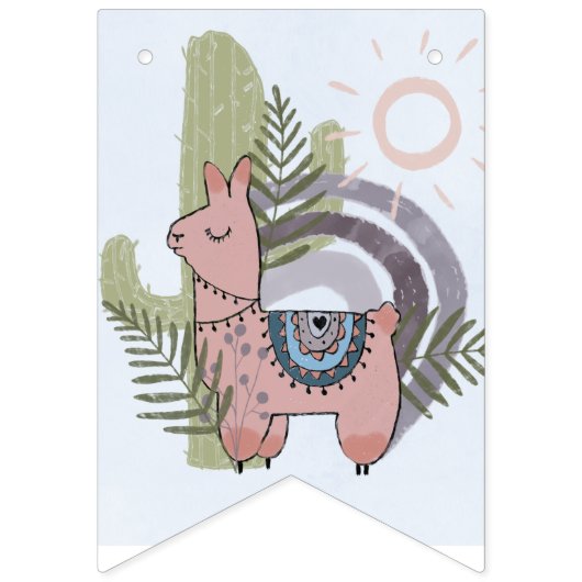 Boho Llama Vlaggetjes (Derde vlag)