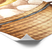 Boho Lokaal gekweekt Kip Baby shower Welkom Poster (Hoek)