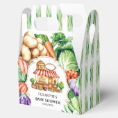Boho lokaal geteelde boerenmarkt Baby shower Bedankdoosjes (Geopend)