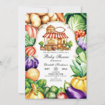 Boho lokaal geteelde boerenmarkt Baby shower