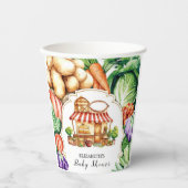 Boho lokaal geteelde boerenmarkt Baby shower Papieren Bekers (Voorkant)