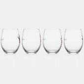 Boho Long Live Cowgirls Stemless Wine Glasses (4) Wijnglas Zonder Voet (Rechts)