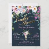 Boho Longhorn Cow Skull Floral Vrijgezellenfeest Kaart (Voorkant)