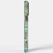 Boho Longhorn Schedel Bloemrijke Monogram Case-Mate iPhone Case (Achterkant / Rechts)