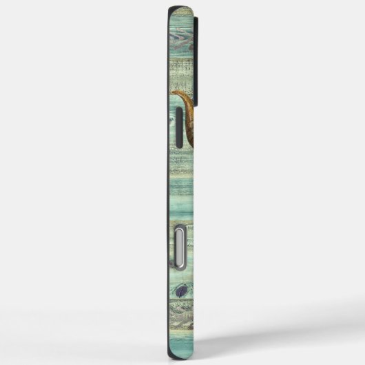 Boho Longhorn Skull Floral Monogram Case-Mate iPhone Case (Achterkant / Rechts)