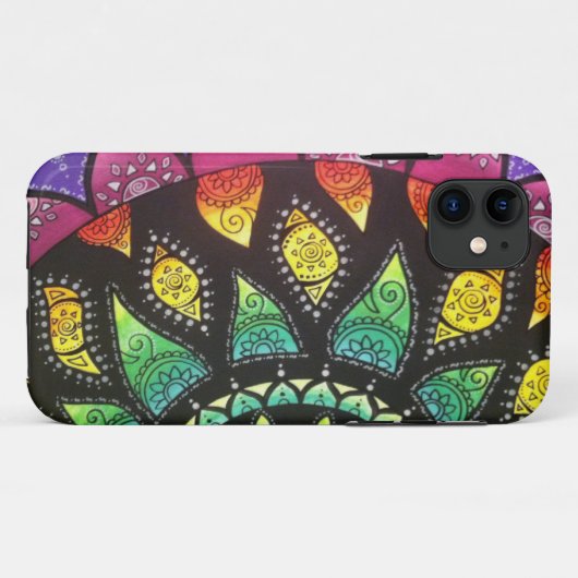 Boho lotus iphone 5 hoesje (Achterkant (horizontaal))