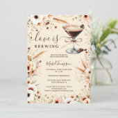 Boho Love brouwt espresso Vrijgezellenfeest Kaart (Staand voorkant)