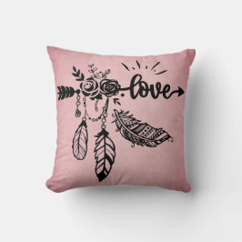 Boho Love en Feathers Home Decor Kussen