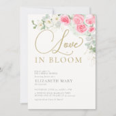 Boho Love in Bloom Rozen Orchid Chic Vrijgezellenf Kaart (Voorkant)