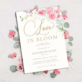 Boho Love in Bloom Rozen Orchid Gold Vrijgezellenf Kaart