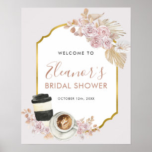 Boho Love is Breking Vrijgezellenfeest Welcome Sig Poster