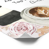 Boho Love is Brewing Bruidsfeest Mimosa Bar Bord Poster (Hoek)