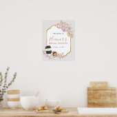 Boho Love is Brewing Bruidsfeest Welkomstbord Poster (Keuken)