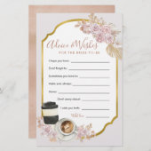 Boho Love is Brewing Vrijgezellenfeest Advice Kaar (Voorkant / Achterkant)