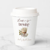 Boho Love is Brouwen Bloemen Vrijgezellenfeest Bru Papieren Bekers (Voorkant)