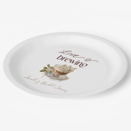 Boho Love is Brouwen Bloemen Vrijgezellenfeest Bru Papieren Bordje (Gekanteld)