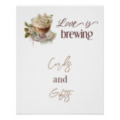 Boho Love is Brouwen Bloemen Vrijgezellenfeest Bru Perfect Poster (Voorkant)