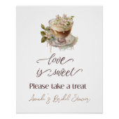 Boho Love is Brouwen Bloemen Vrijgezellenfeest Bru Perfect Poster (Voorkant)