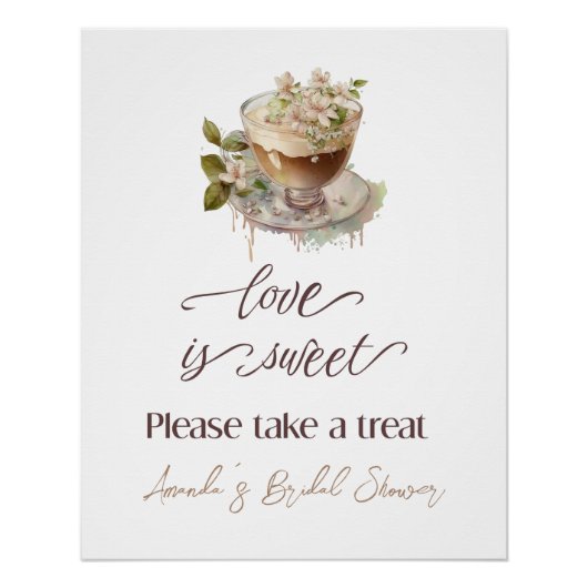 Boho Love is Brouwen Bloemen Vrijgezellenfeest Bru Perfect Poster (Voorkant)