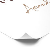 Boho Love is Brouwen Bloemen Vrijgezellenfeest Bru Perfect Poster (Hoek)