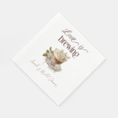 Boho Love is Brouwen Bloemen Vrijgezellenfeest Bru Servet (Hoek)
