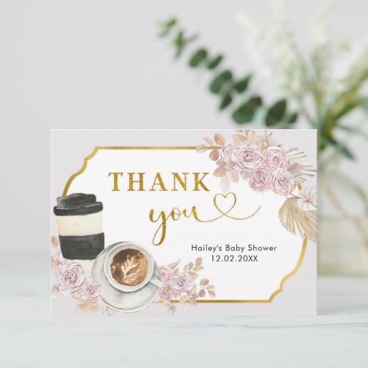 Boho Love is Brouwerij Vrijgezellenfeest Dank je w Bedankkaart (Staand voorkant)