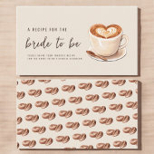 Boho Love is het brouwen van koffie Vrijgezellenfe Informatiekaartje