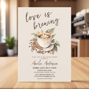 Boho Love is het brouwen van koffie Vrijgezellenfe Kaart