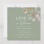 Boho Love is te zien in het Bloom Wildflower Vrijg Kaart (Voorkant)