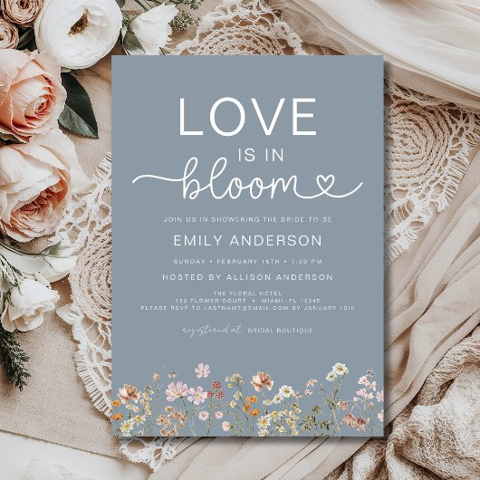 Boho Love is te zien in het Bloom Wildflower Vrijg Kaart