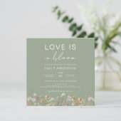 Boho Love is te zien in het Bloom Wildflower Vrijg Kaart (Staand voorkant)