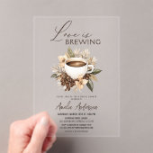 Boho Love is Vrijgezellenfeest brouwen Acryl Uitnodigingen (Insitu (Draagbaar))