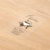 Boho Love is Vrijgezellenfeest brouwen Acryl Uitnodigingen (Laagn)