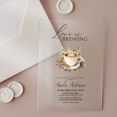 Boho Love is Vrijgezellenfeest brouwen Acryl Uitnodigingen