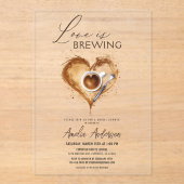Boho Love is Vrijgezellenfeest brouwen Acryl Uitnodigingen (Voorkant)