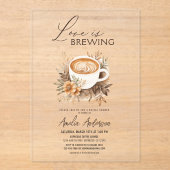 Boho Love is Vrijgezellenfeest brouwen Acryl Uitnodigingen (Voorkant)