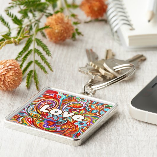 Boho Love Sleutelhanger (Zijkant)