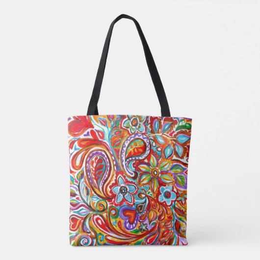 Boho Love Tote Bag (Achterkant)