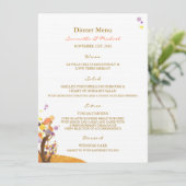 Boho Love Trees DIY Wedding Reception menu (Staand voorkant)