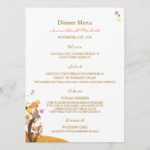 Boho Love Trees DIY Wedding Reception menu (Voorkant)