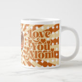 Boho Love You Mom Gepersonaliseerde Foto Moederdag Grote Koffiekop (Rechts)