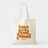 Boho Love You Mom Gepersonaliseerde Moederdag Tote Bag (Achterkant)