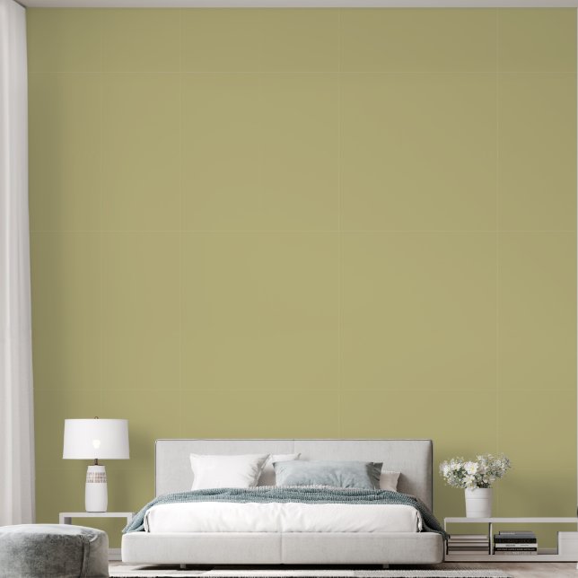 Boho Lt. Olijf Houndstooth Behang (Slaapkamer)