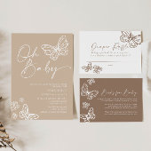 Boho Luier Raffle Baby shower Kaart Notitiekaartje