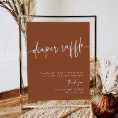 Boho Luier Raffle Teken Minimale Moderne Rust Poster