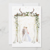 Boho luifel bruiloft uitnodiging 2025 (Achterkant)