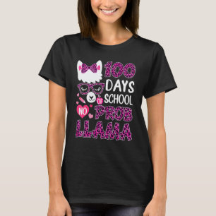 Boho Luipaard 100 Dagen Op School Geen Probleem Ll T-shirt