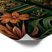 Boho Luipaard Jungle Poster | Vintage Groen (Hoek)