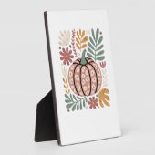 Boho Luipaard Pompoen Herfst � Retro Herfst Bloemi Fotoplaat (Zijkant)